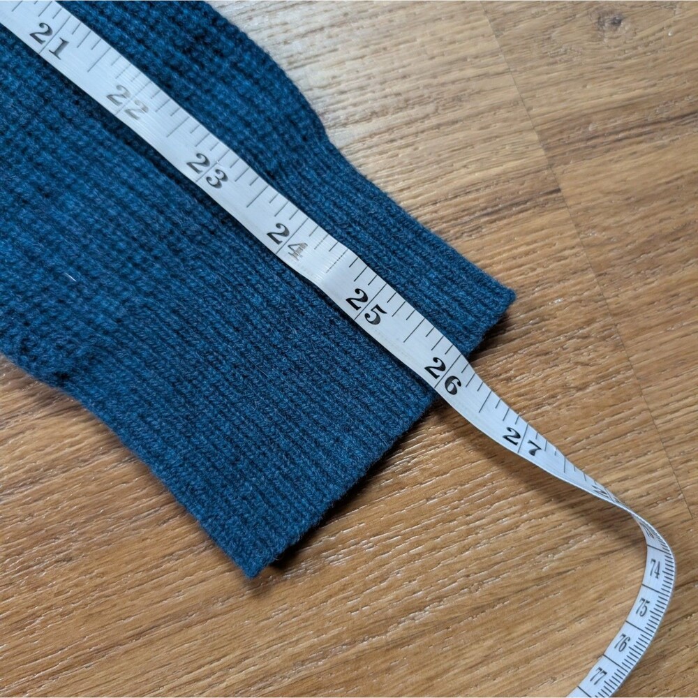 Bonobos Extra Fine Merino Wool Pullover Crewneck Sweater Mens Large Teal Classic - Picture 10 of 10